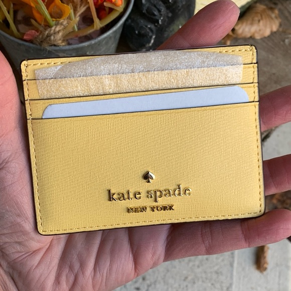 Authentic KATE SPADE Saffiano leather TEACUP DISNEY card holder - Picture 3 of 6